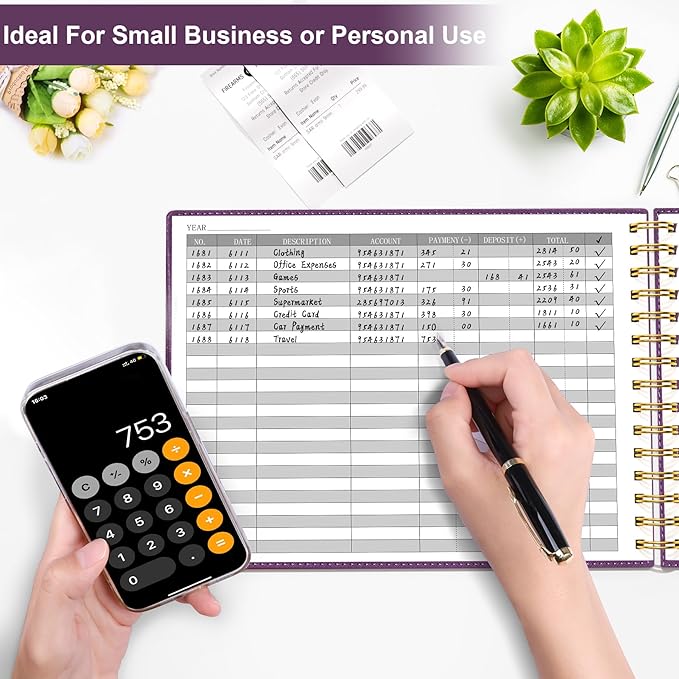HAUTOCO Hardcover Accounting Ledger Book - Image 4