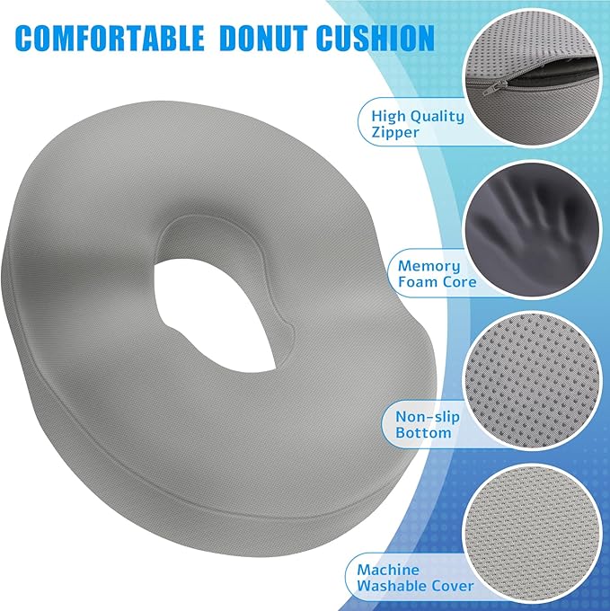 BlissTrends Donut Pillow Seat Cushion, Donut Chair Cushions - Image 3