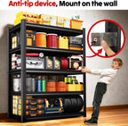 71.2*35.5 storage shelves, garage shelving,adjustable metal shelving unit, package contents