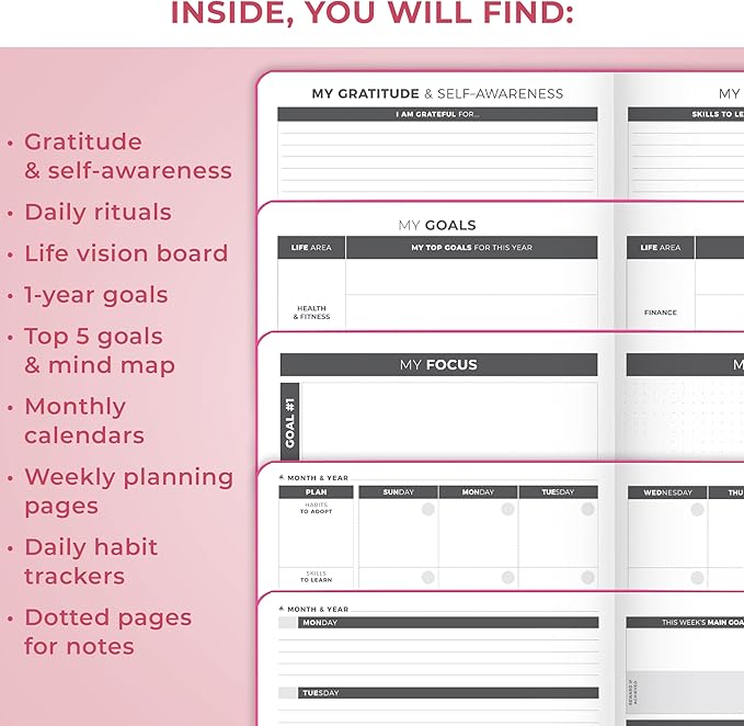 Clever Fox Planner Large – Undated Weekly & Monthly Planner - Image 5