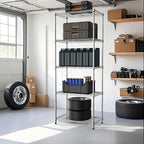 M MZG 1250 lbs 5 Tier Shelf Metal Storage Shelves Wire Rack Closet Organizers - Image 7