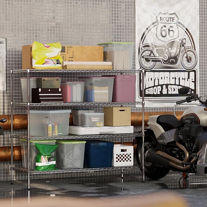 Regal Altair 24" Deep x 60" Wide x 54" Height Wire Shelving Kit | 4-Tier | NSF - Image 6