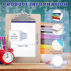 Jetec Small Graph Paper Notepad 5 x 8 Inch Mini Notebook Double Sided Memo Pads - Image 2