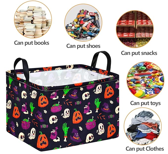 FUULOXE Halloween Ghost Storage Basket - Image 4