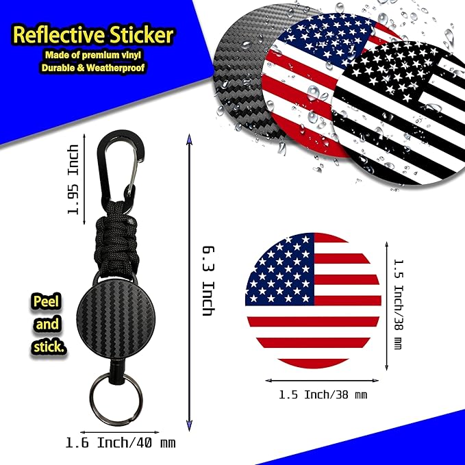 KINBOIN Heavy Duty Retractable Keychain - Image 2
