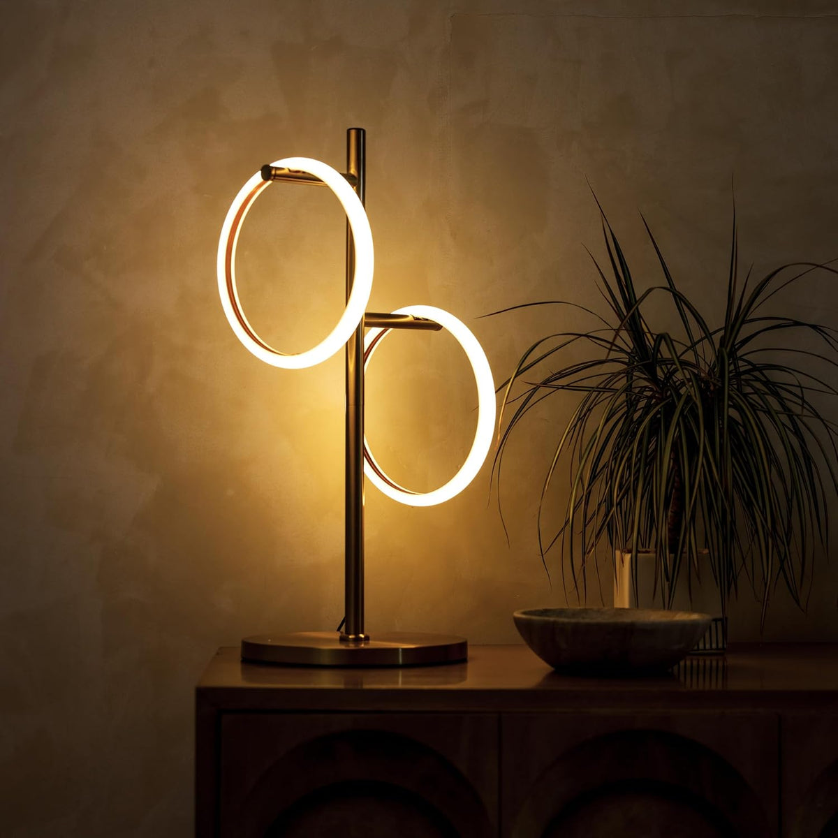 Brightech Saturn Table Lamp, Great Living Room Decor, Desk Tree Lamp for Offi...