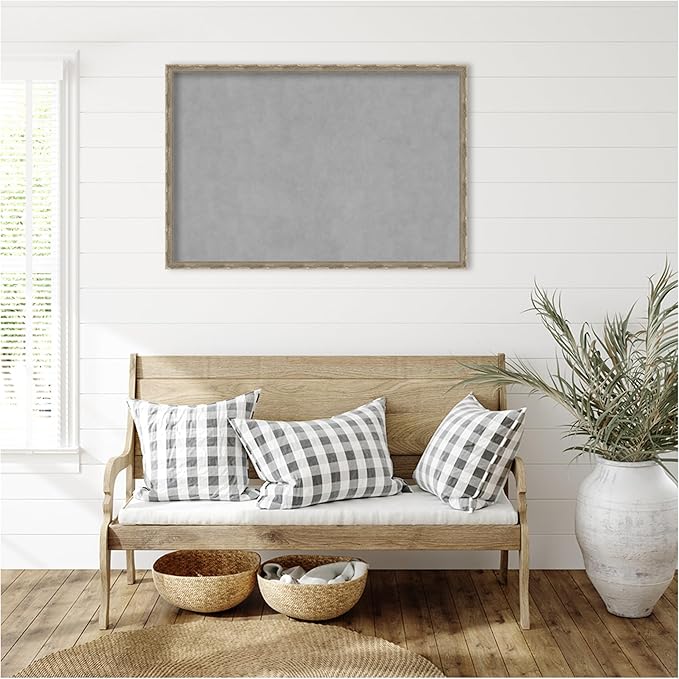 Amanti Art Silver Framed Magnetic Board 26x38 Large Vision Board - Image 6