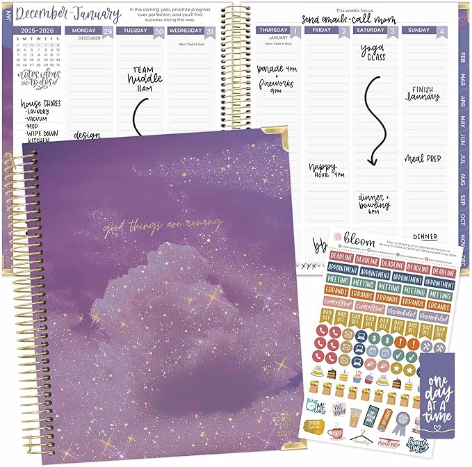bloom daily planners 2026 Hardcover Calendar Year Goal & Vision Planner by bloomdailyplanners