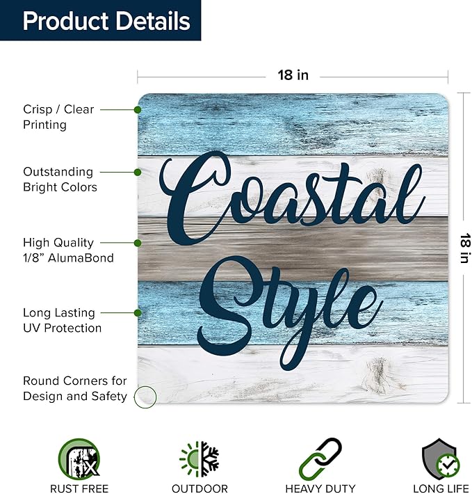 Custom Sign, Custom Street Sign, 11 Font Colors, 13 Font Styles, 4 Hole Options - Image 6