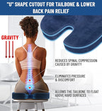 Everlasting Comfort Doctor Recommended Memory Foam Seat Cushion - Image 3
