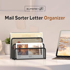 SUPEASY Mail Organizer for Desk, Mesh Metal Mail Holder Countertop - Image 8