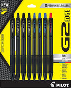 PILOT G2 Edge Assorted Premium Gel Roller Pens, 0.7 mm Fine Point Pens by PilotCorporationofAmerica