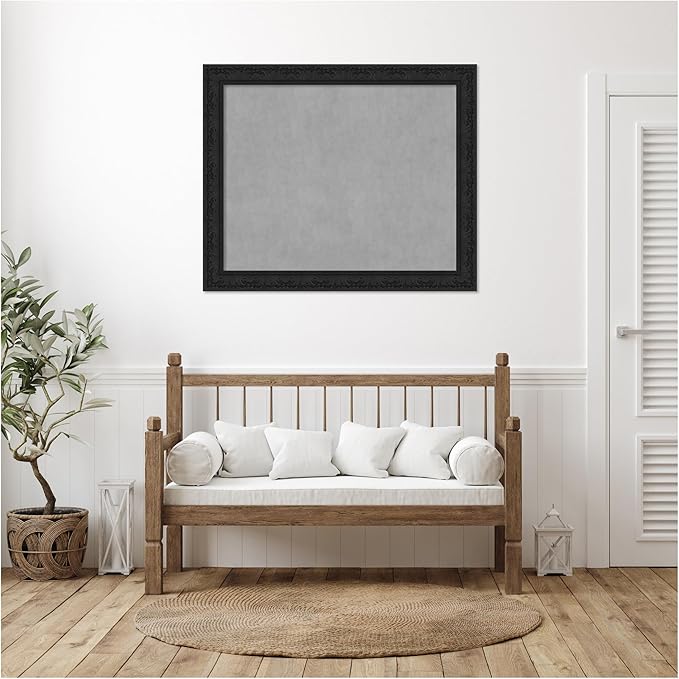 Amanti Art Black Framed Magnetic Board 39x47 X-Large Vision Board - Image 5