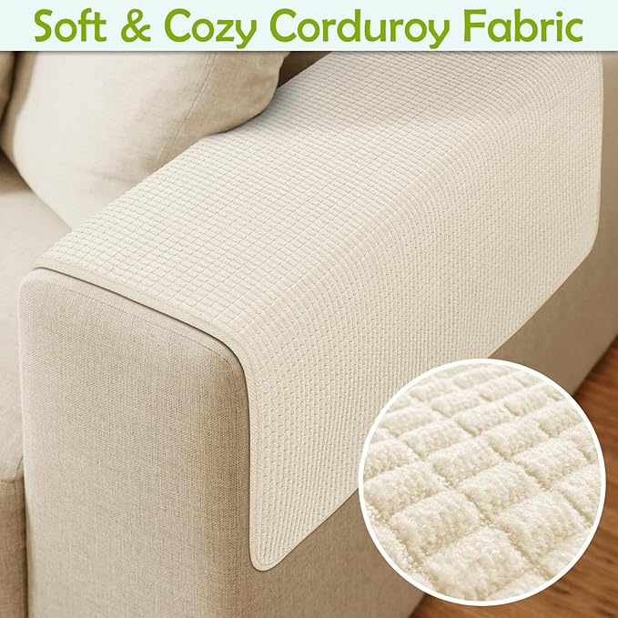 Couch Arm Covers, Sofa Arm Covers, Waterproof Armrest Cover - Image 4