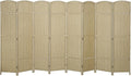 HOMCOM Room Divider, 8 Panel Folding Privacy Screen, 5.6' Tall Freestanding by HOMCOM