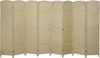 HOMCOM Room Divider, 8 Panel Folding Privacy Screen, 5.6' Tall Freestanding by HOMCOM