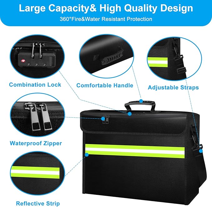 6500°F Fireproof Document Bag - Image 5