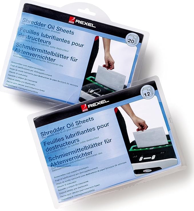 Rexel Shredder Oil Sheets, A5 Size, Shredder Maintenance - Image 2