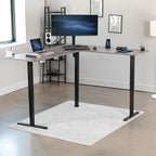 VIVO Electric Corner 75 x 63 inch L-Shaped Standing Desk, Memory Height - Image 2