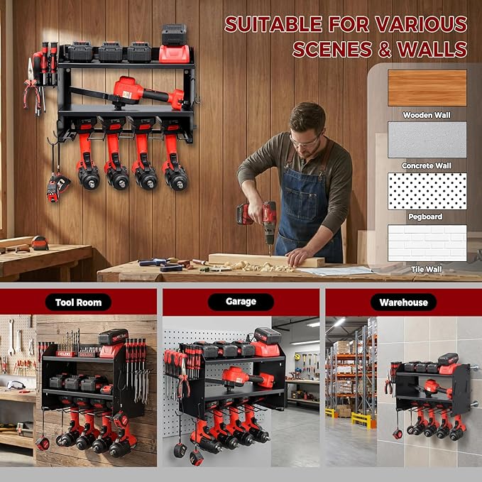 Power Tool Organizer Wall Mount - Image 8