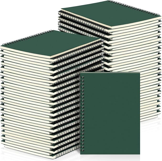 Yahenda 54 Pcs Spiral Notebook Bulk A5 Journal Lined 8.3'' x 5.5'' Writing by Yahenda