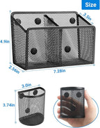 Magnetic Pen Holder, Metal Strong Magnet Pen Cup Magnetic Marker Storage Basket - Image 3