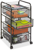 Safco Onyx Rolling File Cart - Image 2