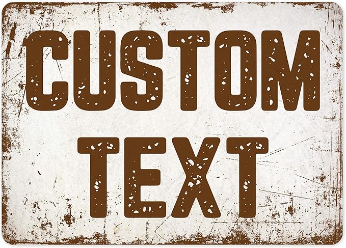 Custom Sign, Custom Street Sign, 11 Font Colors, 13 Font Styles, 4 Hole Options by MySignCenter