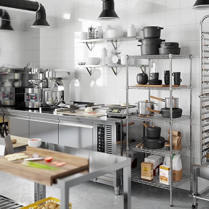 Regal Altair 21" Deep x 24" Wide x 64" Height Wire Shelving Kit | 5-Tier | NSF - Image 6