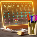 Light Up Clear Dry Erase Calendar 13 x 9 inch by Unknown