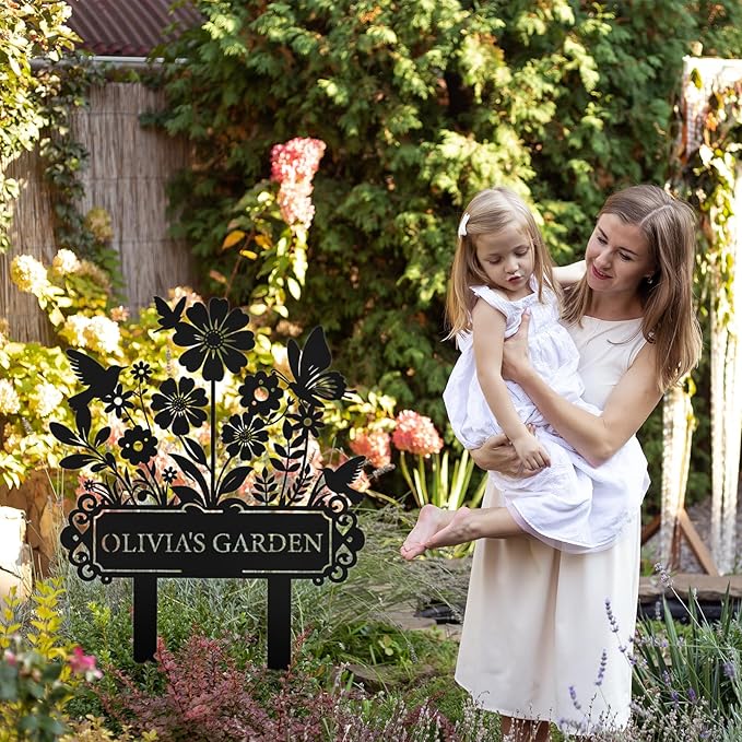 Custom Garden Sign | Personalized Garden Stake Metal Sign | Personalized Garden - Image 3