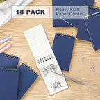 Tenceur 18 Pcs Pocket Notebook Bulk Small 3x5 Inch Spiral Notepads Mini Top - Image 3