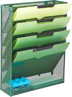 EASEPRES 6 Tier Desk File Organizer, Mesh Hanging Wall Mount Document by EASEPRES