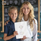 SCRIBBLEDO Small Grid Dry Erase Sheets 9”x12” Math Practice Small White Board Sheets Math Manipulatives Quad Graph Whiteboard Sheets Math Supplies Homeschool Teacher Students Classroom Pack of 10