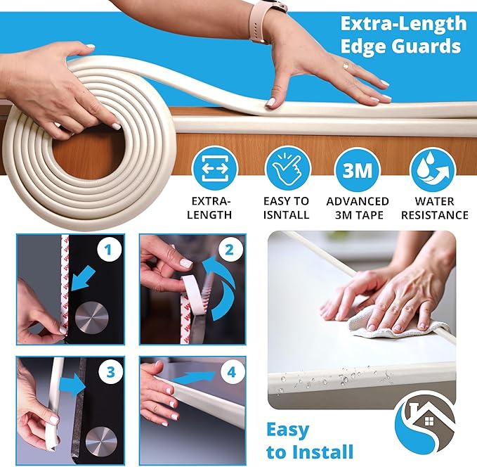Premium 12ft Edge Protector for Baby, Odorless & Waterproof Edge Protector - Image 4