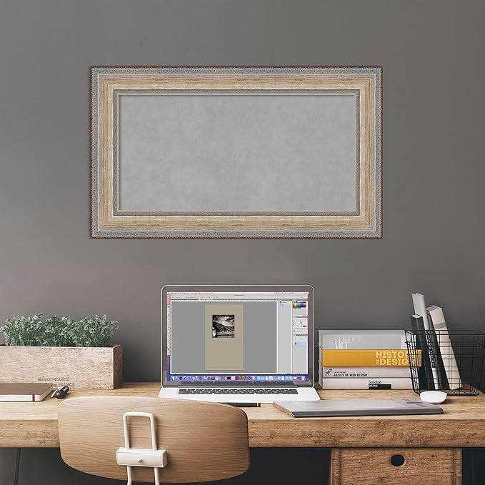 Amanti Art Silver Framed Magnetic Board 17x29 Small Vision Board - Image 5