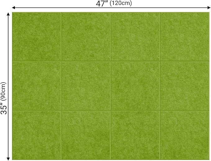 AKTOP Cork Board Bulletin Board 47"x35", 12 Pack Removable Felt Cork Board Tiles - Image 4