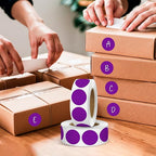 Purple 1 Inch Round Color Coding Dot Labels, 10 Rolls 10000 Dot Stickers in - Image 6