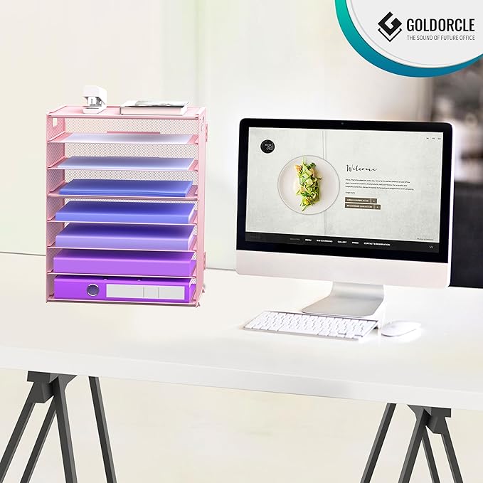 8 Tier Paper Letter Tray Organizer - Image 5