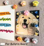 30 pcs Cat Paw Push Pins, Cute Animal Decorative Thumbtacks, Cartoon Drawing - Image 4