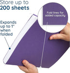 25 Blue Summit Supplies Purple Hanging File Folders - Image 4