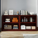 Bevfint 30" Bookcase, 2-Tier Display Shelves Open Storage Organizer, Book Case - Image 4