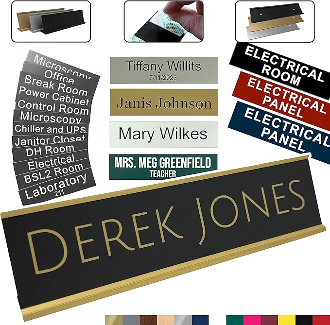 Made in USA Personalized Desk Name Plate – Custom Engraved Office Sign - Image 5