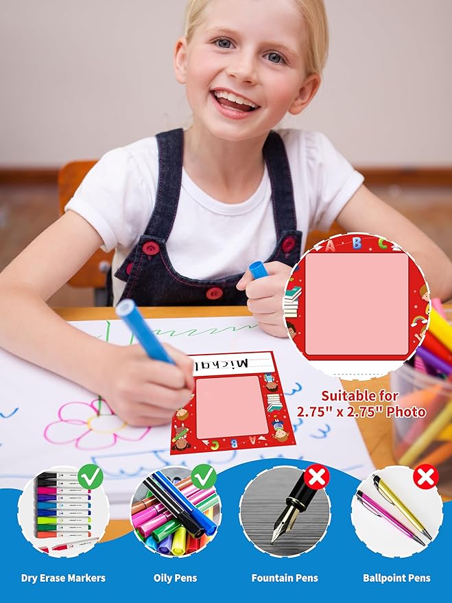 WALENGIF 36 Pcs Kids Photo Nameplates - Image 6