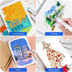 HOMSAILMO-60 Color Alcohol Marker Painting Set, Chisel and Exquisite Double - Image 6
