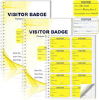 3 Pack of 900 Visitor Badges Stickers Visitor Log Book by Unknown