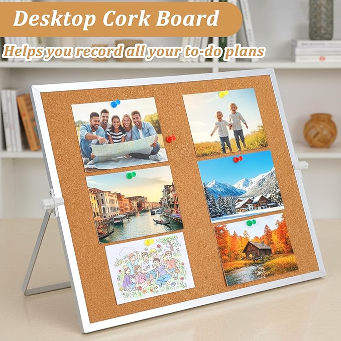 1 Pcs 11.81"×15.74" Cork Bulletin Board, Double Sided Pin - Image 5