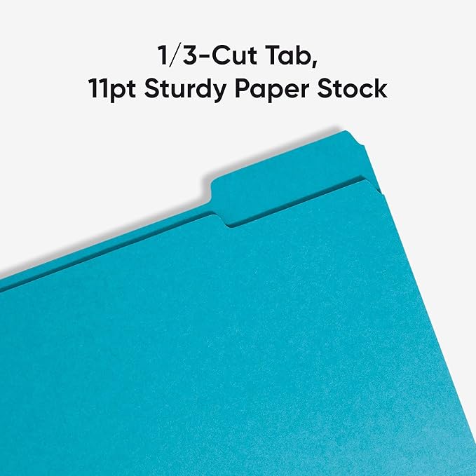Smead Standard File Folders, 1/3-Cut Tabs, Letter Size - Image 4