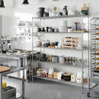 Regal Altair 18" Deep x 72" Wide x 86" Height Wire Shelving Kit | 5-Tier | NSF - Image 7