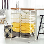 DORTALA 15-Drawer Rolling Storage Cart - Image 2